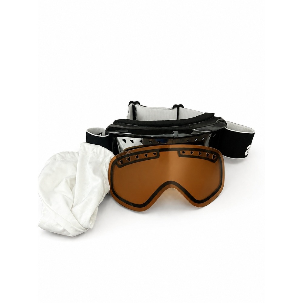 Anon Snow Goggles Unisex OS Black Amber EUC Dual Lens Adjustable Strap